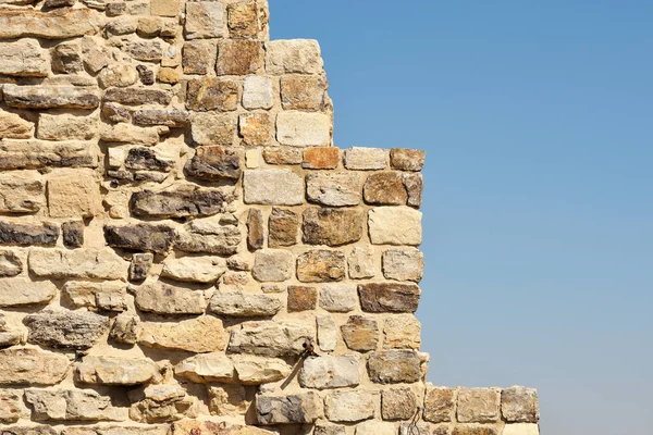 Alte Burg Steinmauer Textur Hintergrund Steinmauer Als Hintergrund Oder Textur — Stockfoto