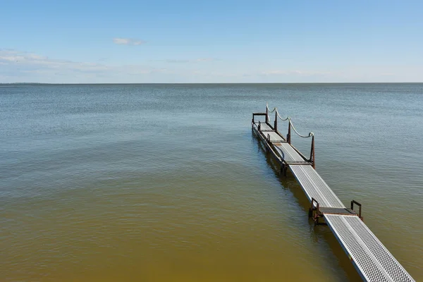 Muelle Vacío Lago — Foto de Stock