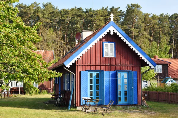 Traditioneel Vissershuis Preila Litouwen Preila Een Badplaats Litouwen Gelegen Aan — Stockfoto