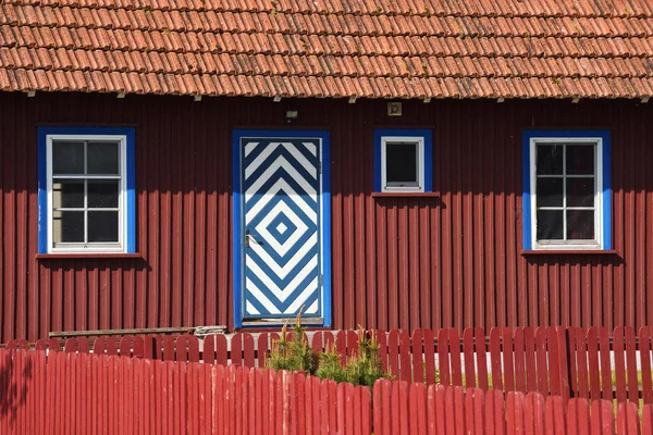 Traditioneel Vissershuis Pervalka Litouwen Pervalka Een Badplaats Litouwen Gelegen Aan — Stockfoto
