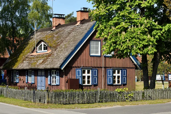 Traditionelles Fischerhaus Pervalka Litauen Pervalka Ist Ein Ferienort Litauen Das — Stockfoto