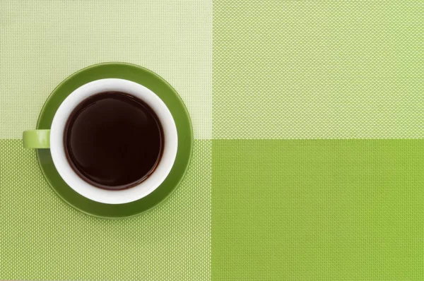 Zöld csésze kávé — Stock Fotó