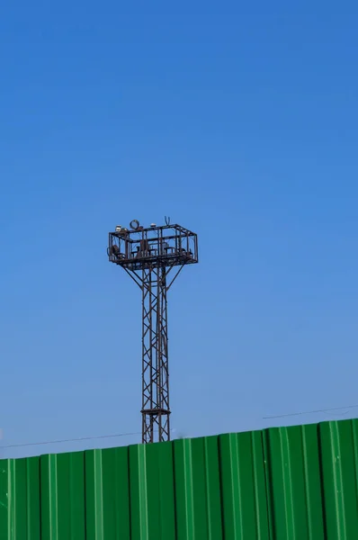 Tower with a searchlight. — Stock Photo, Image