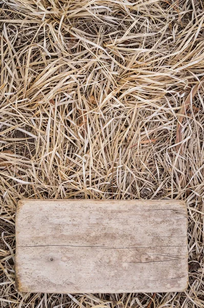 Tło z drewna deski i suchej trawy, siano, słoma textu — Zdjęcie ...