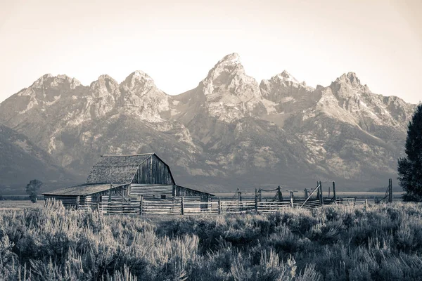 Granero Con Teton — Foto de Stock