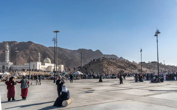 Uhud Dağı, tarihi yerler İslam tarihinin biridir. — Stok fotoğraf