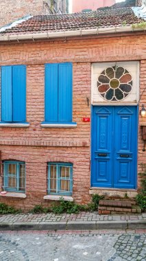 Geleneksel ev Balat District, Istanbul, Türkiye. 