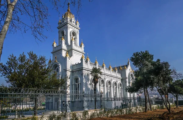 Igreja búlgara de Santo Estêvão (Igreja de Ferro) em Golden Horn, Istan — Fotografia de Stock