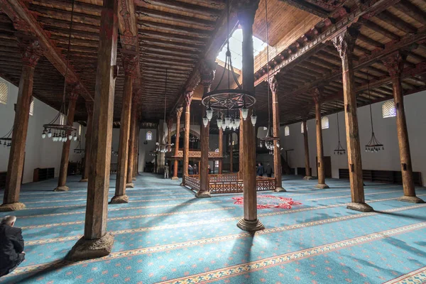 Esrefoglu mesquita é uma das formas de arte mais importantes de madeira — Fotografia de Stock