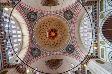 İstanbul, Türkiye 'deki Süleyman Camii Kubbesi