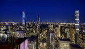 Картина, постер, плакат, фотообои "new york city skyline, manhattan, new york, usa. ", артикул 343608926