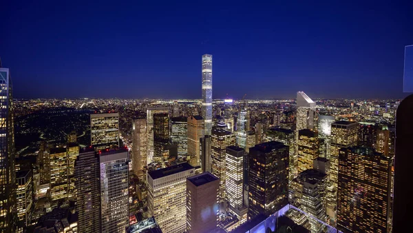 Ciudad de Nueva York skyline, Manhattan, Nueva York, EE.UU. . — Foto de Stock