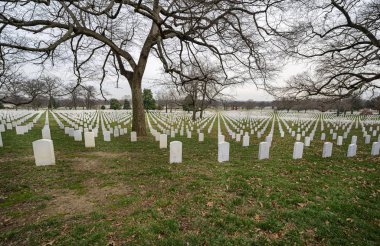 Arlington Mezarlığı, Washington D.C. - 31 Ocak 2020: Arlington Ulusal Mezarlığı 31 Ocak 2020.