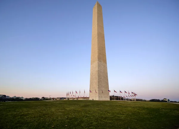Washington Monument Sjunker Cirklar Förenta Staterna Usa — Stockfoto