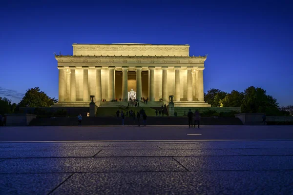 Lincoln Memorial National Mall Washington Lincoln Memorial Blå Himmel Bakgrund — Stockfoto