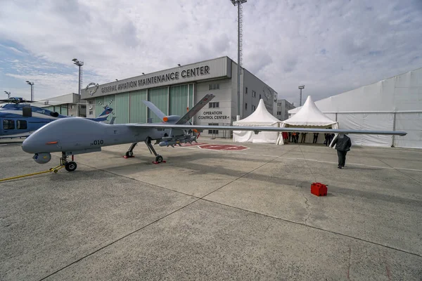 Istanbul Turquía Septiembre 2018 Anka Vehículo Aéreo Tripulado Uav Por — Foto de Stock