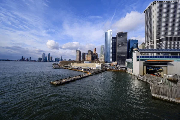 Nueva York Febrero 2020 Panorama Ciudad Nueva York Con Manhattan — Foto de Stock