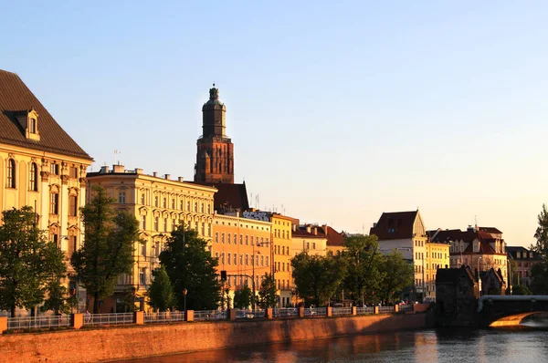 Bela vista de Wroclaw, Polônia — Fotografia de Stock