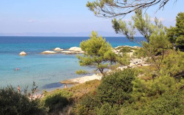 Turuncu beach, Chalkidiki, Sithonia, Yunanistan