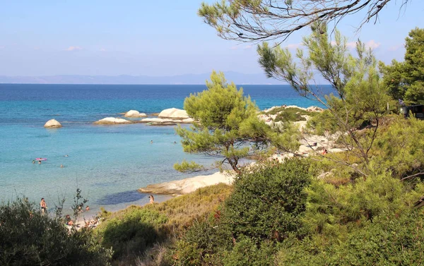 Помаранчевий пляжі Халкідікі, Сітона, Греція — стокове фото