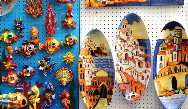Amalfi-Küste Keramikschale — Stockfoto
