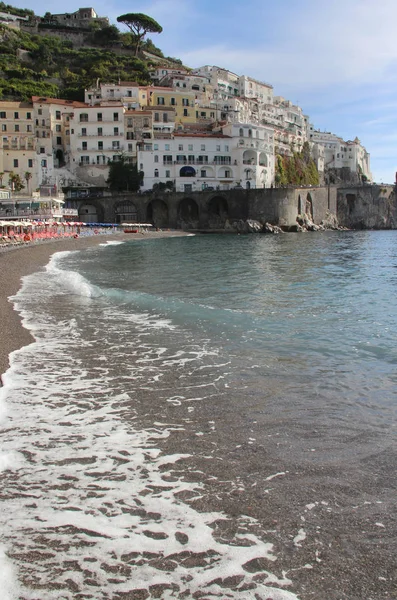 Prachtig uitzicht over Amalfi, Italië — Stockfoto