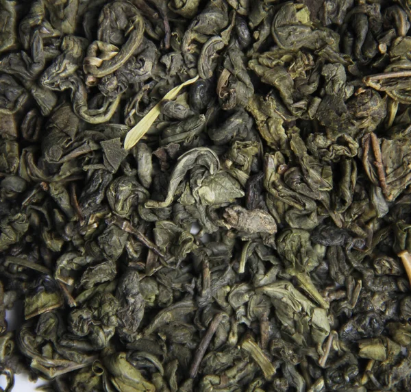 Lockerer Grüner Oolong Tee Textur Makro — Stockfoto
