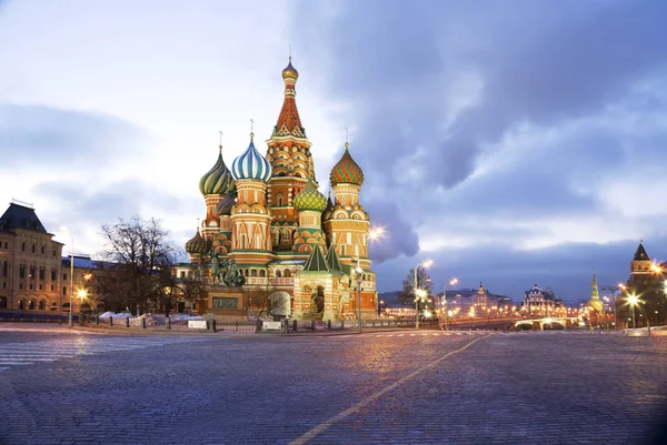 Moskva Ryssland Basil Cathedral Katedralen Förbön Den Välsignade Oskulden Vallgraven — Stockfoto