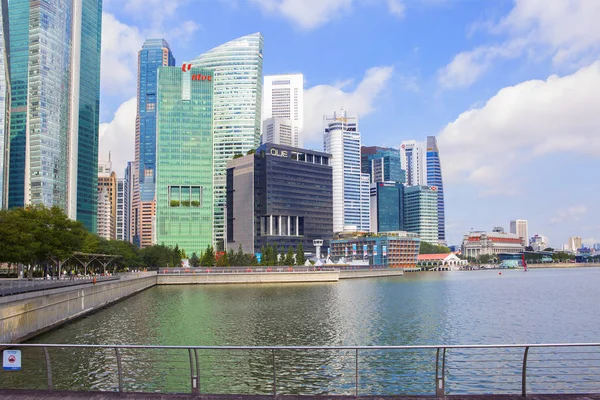 Singapur 2018 Obchodní Centrum Budovy Centrální Obchodní Části Města Jsou — Stock fotografie