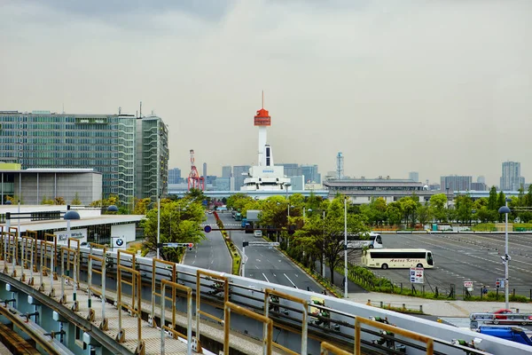 Tokyo Japan 2017 Die Insel Odaiba Die Einschienenbahn Yurikamome Museum — Stockfoto