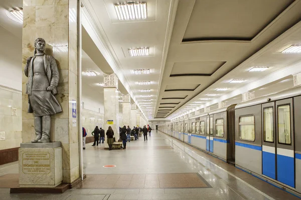 Moscou Rússia 2016 Partizanskaya Estação Metro Estação Foi Inaugurada Janeiro — Fotografia de Stock