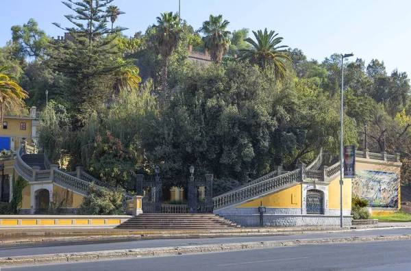 Santiago Chile 2020 Santa Lucia Hill Main Entrance Center Santiago — Stock Photo, Image