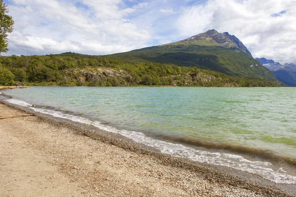 Ushuaia Аргентина Национальный Парк Тьерра Дель Фуэго Озеро Ачигами Lago — стоковое фото