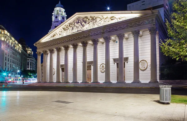 Buenos Aires Argentinië 2020 Kathedraal Nachts Het Belangrijkste Katholieke Kerk — Stockfoto