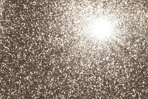 Silver glittrande juleljus. Suddig abstrakt bakgrund — Stockfoto