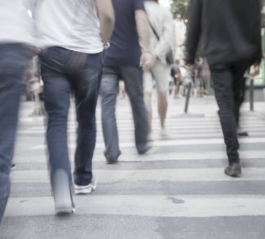 Filtre uygulanmış bulanıklık soyut insanlar arka plan