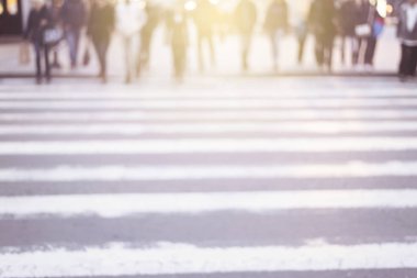 Şehir taşıt. Bir şehir sokak sahne soyut bulanık görüntü.