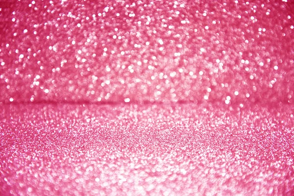Luces de Navidad brillantes de color rosa. Fondo abstracto borroso — Foto de Stock
