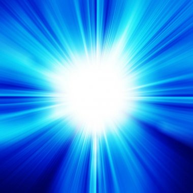 lens flare ile mavi gökyüzü güneş