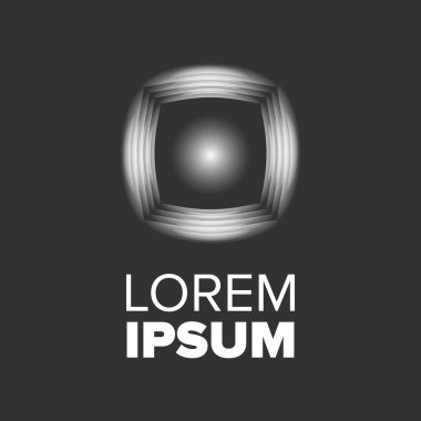 Daire fütüristik logosu