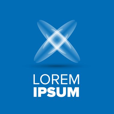 Logo şablonu X ile çapraz