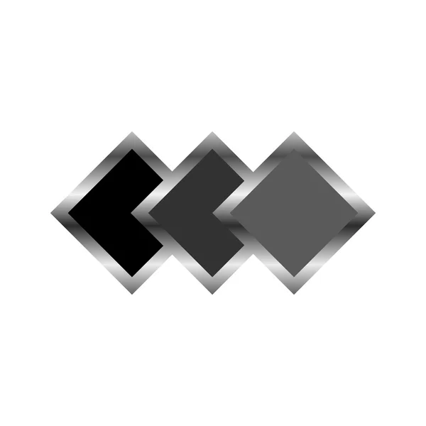 Ícone de triângulos negros —  Vetores de Stock