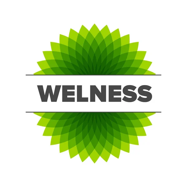 Wellness - vektorillustration logotyp mall — Stock vektor