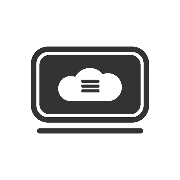Cloud Storage Service Icon — Stock Vector