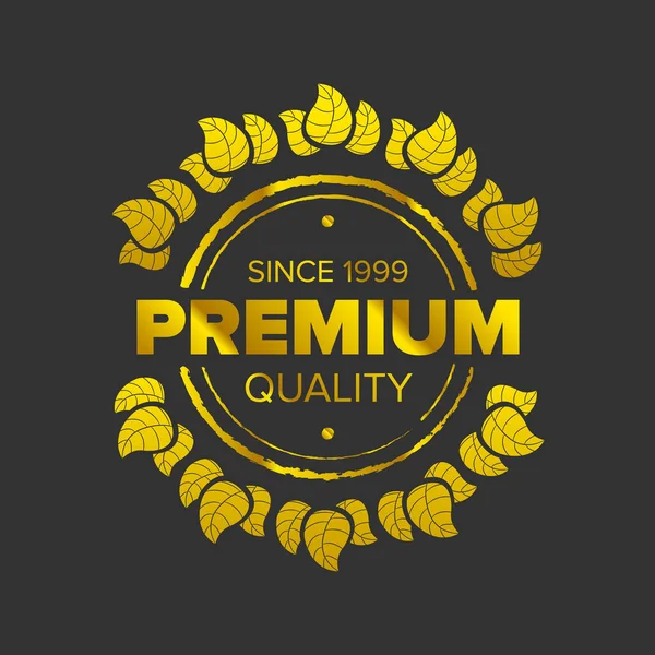 Logotipo premium de oro — Archivo Imágenes Vectoriales