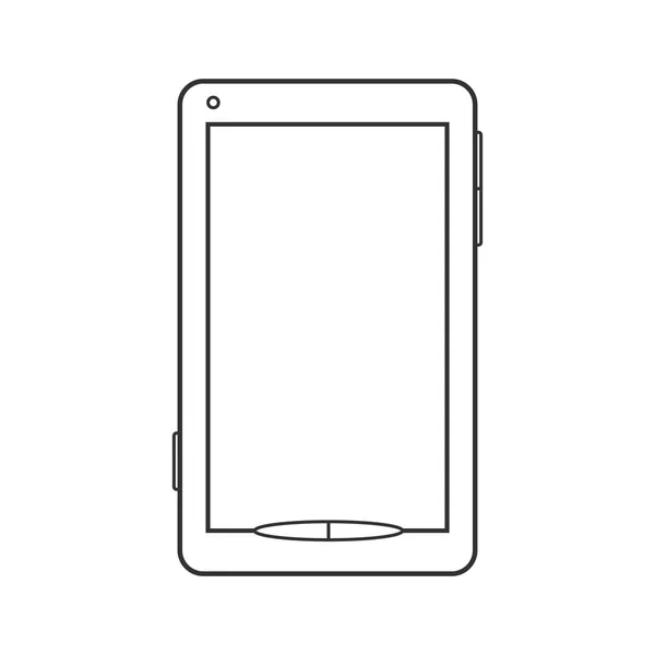 Ilustración del contorno del Smartphone — Vector de stock