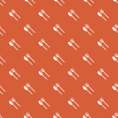 Kaşık ve çatal seamless modeli