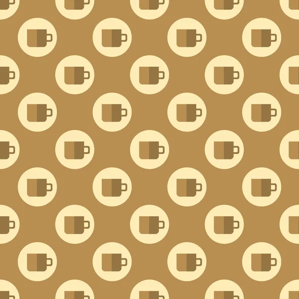Cup seamless pattern — Stock Vector