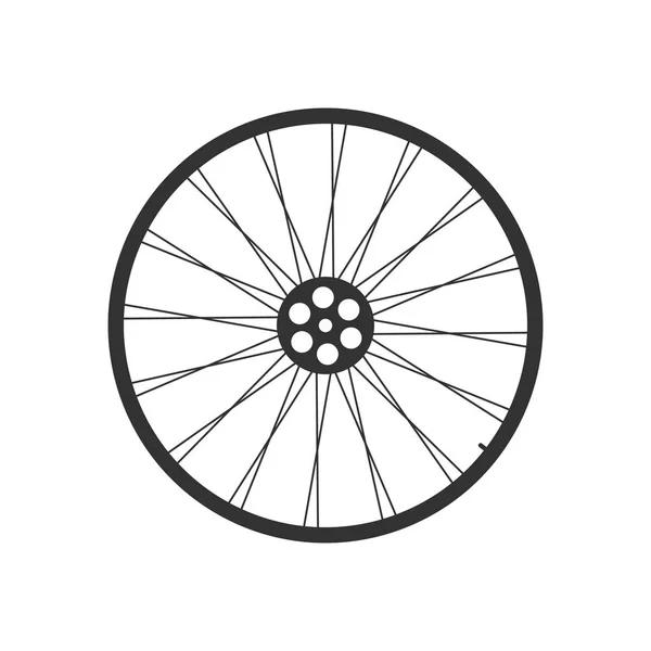 Bicycle wheel icon — Stock Vector