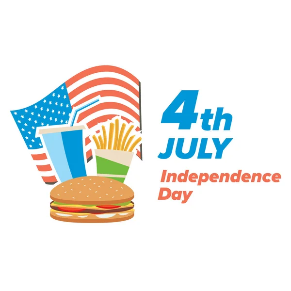 Nápis Den nezávislosti USA — Stockový vektor